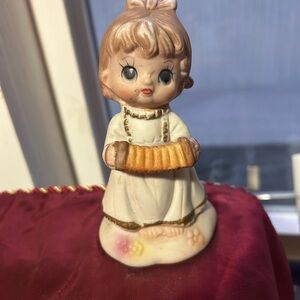 Vintage Enesco Ceramic Figurine with Accordion